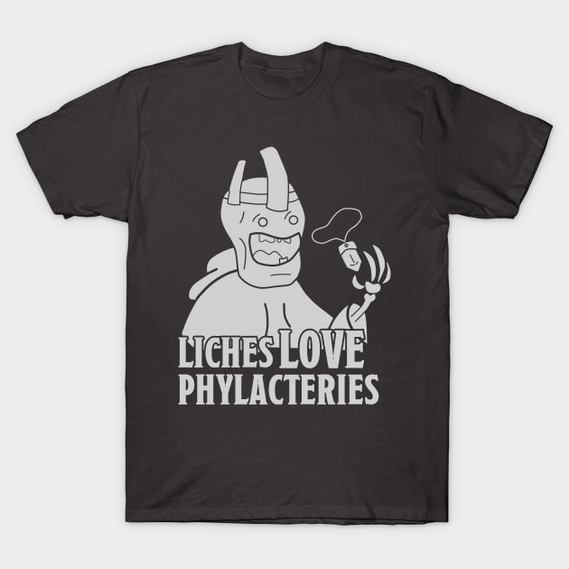 Get that Lich a Phylactery T-Shirt by critforbrains